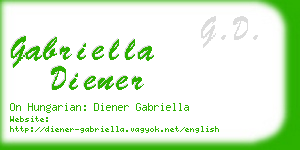 gabriella diener business card